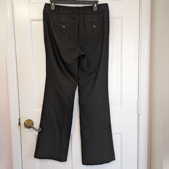 LOFT black Julie trouser thick dress work office straight leg mid rise pants - Picture 4 of 6